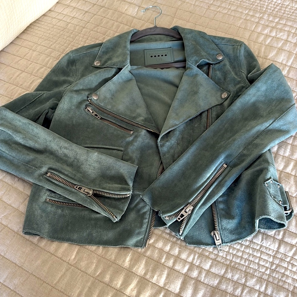 NWOT Blank NYC suede moto jacket